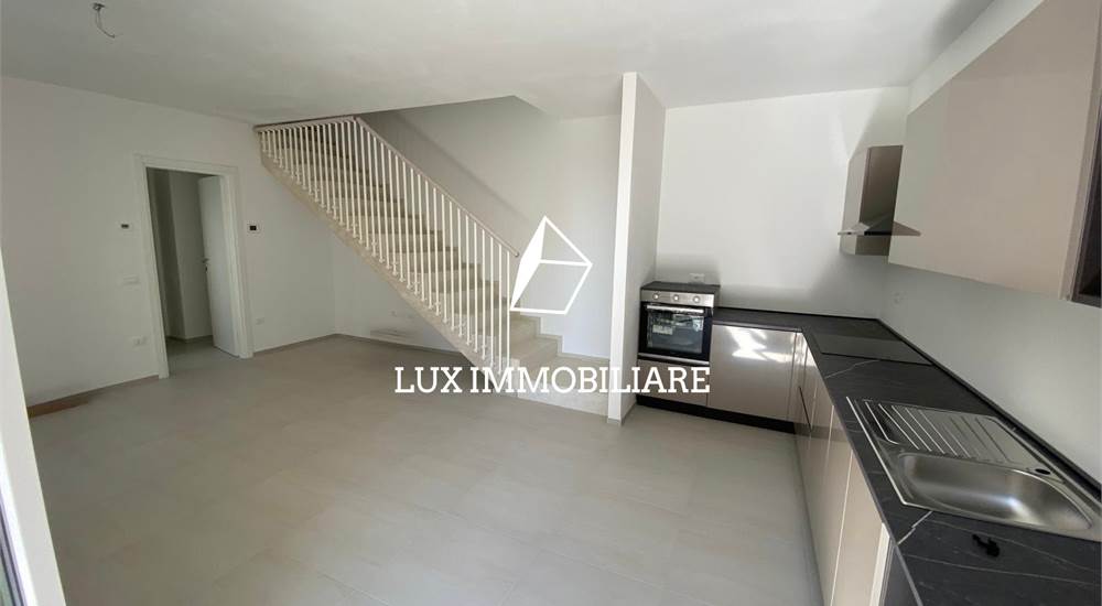 soggiorno con cucina a vista